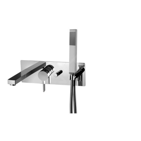 Paffoni Rock - Mitigeur de baignoire encastré avec accessoires et corps d’encastrement, chrome RO001CR