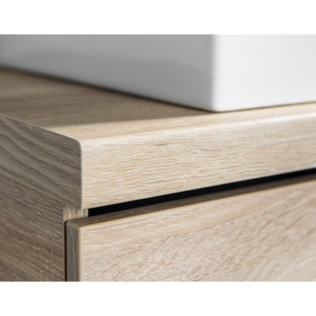 VEGA planche sous lavabo 82,5x45cm, placage de chêne