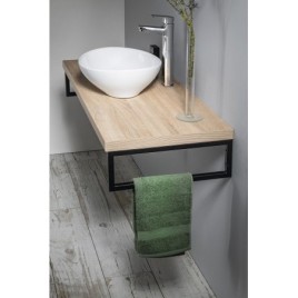 VEGA planche sous lavabo 82,5x45cm, placage de chêne