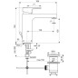 Ideal Standard Edge - Mitigeur de lavabo Grande avec bonde, chrome A7109AA