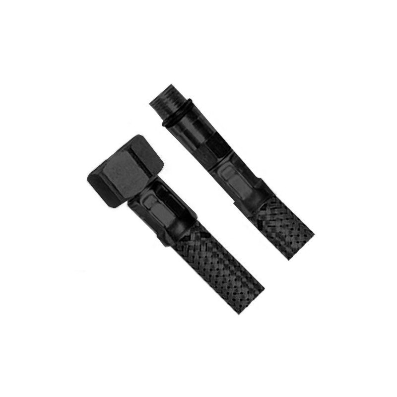 Poignée en acier inoxydable flexible M10x3/8", 60cm, noir mat