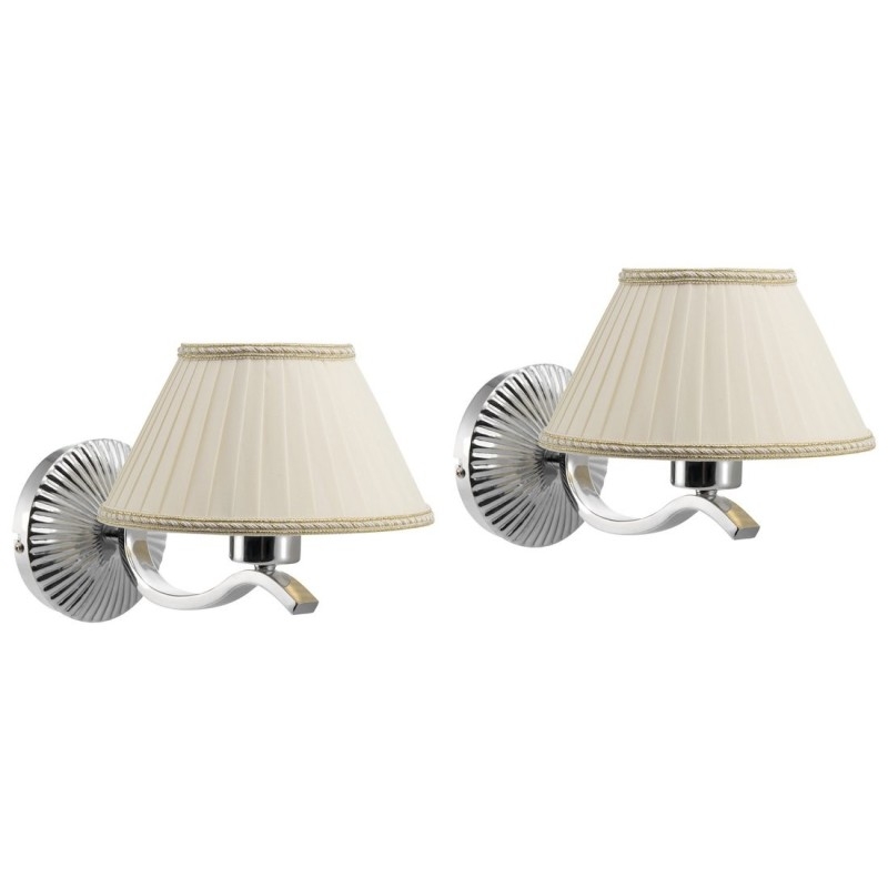 Eclairage de tissu ISOTTA E27, 60W, 230V, 2 pcs, chrome