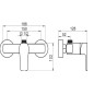 Novaservis Metalia 58 - Mitigeur de douche, noir 58062/1,5