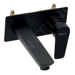 Novaservis Metalia 58 - Mitigeur de lavabo pour montage encastré avec corps, noir 58200,5