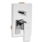Novaservis Titania Cube - Robinetterie de baignoire encastrée avec inverseur et corps, chrome 98850R,0