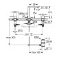 Grohe Plus - Mitigeur de lavabo M avec vidage, installation 3 trous, chrome 20301003