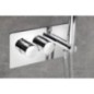 RHAPSODY mélangeur de douche thermostatique dissimulé comprenant douche à la main, 2/3 prises, chrome
