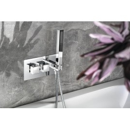 Robinet de douche thermostatique LATUS, incl. Handshower, 2/3 sorties, chrome