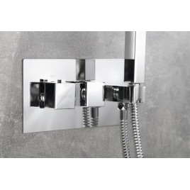 Robinet de douche thermostatique LATUS, incl. Handshower, 2/3 sorties, chrome