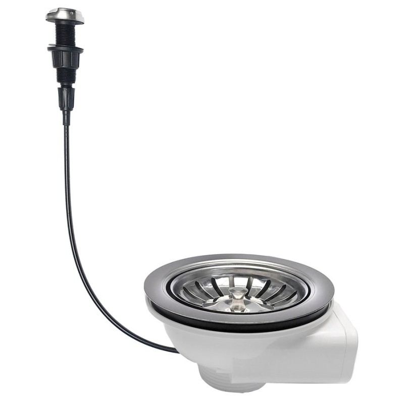 Déchets en acier inoxydable coulé 6/4", avec commande