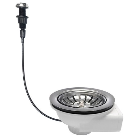 Déchets en acier inoxydable coulé 6/4", avec commande