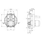 Ideal Standard Alpha - Corps d´encastrement pour mitigeurs de douche et de baignoire A1300NU