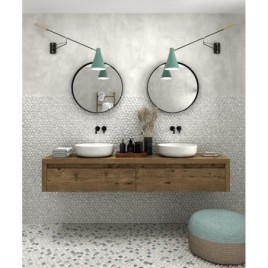 PERLA niveau blanc 27x27