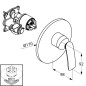 Kludi Balance - Mitigeur de douche encastré, chrome 526550575 Kludi Balance - Mitigeur de douche encastré, chrome 526550575