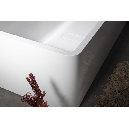 MARLENE CURVE R MONOLITH Bain rectangulaire 195x85x63cm, blanc