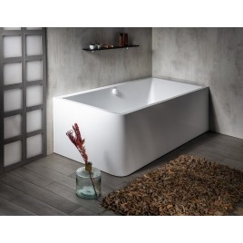 MARLENE CURVE R MONOLITH Bain rectangulaire 195x85x63cm, blanc