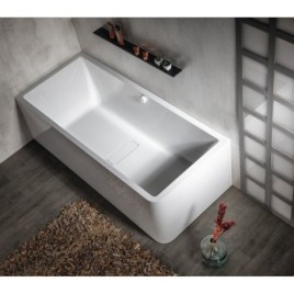 MARLENE CURVE L MONOLITH Bain rectangulaire 185x85x63cm, blanc