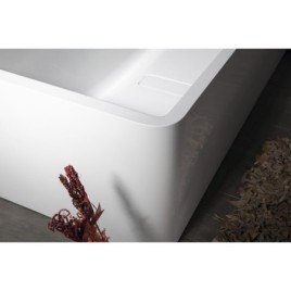 MARLENE CURVE R MONOLITH Bain rectangulaire 175x75x63cm, blanc