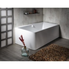 MARLENE CURVE R MONOLITH Bain rectangulaire 175x75x63cm, blanc