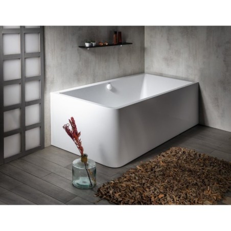 MARLENE CURVE R MONOLITH Bain rectangulaire 165x75x63cm, blanc