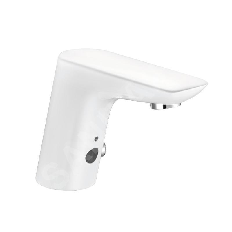 Kludi Balance - Mitigeur de lavabo électronique, blanc/chrome 5210091