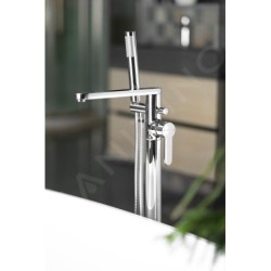 Sapho Robinetterie - Mitigeur de baignoire pour montage au sol, chrome ZU420