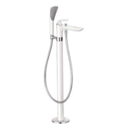 Kludi Balance - Mitigeur de baignoire au sol, blanc / chrome 525909175