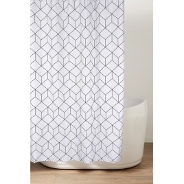 Rideaux de douche 180x200cm, polyester, feuilles vertes