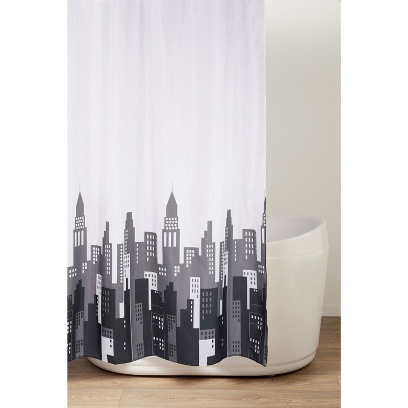 Rideaux de douche 180x200cm, polyester, feuilles vertes