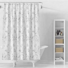 Rideau de douche 180x180cm, vinyle, marbre