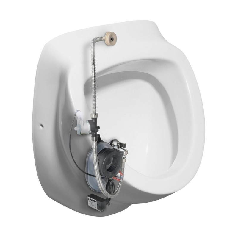Urinoir DYNASTY avec rinçage automatique 6V DC, alimentation en eau arrière, 39x58 cm