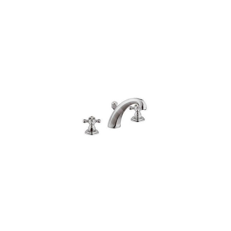Kludi Adlon - Mitigeur de lavabo, installation 3 trous, avec vidage, chrome 510430520