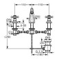 Kludi Adlon - Mitigeur de lavabo, installation 3 trous, avec vidage, chrome 510430520