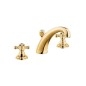 Kludi Adlon - Mitigeur de lavabo, installation 3 trous, avec vidage, doré 510434520