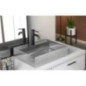 AURUM lavabo en acier inoxydable 55x42 cm, y compris drain, acier inoxydable brossé