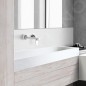 Kludi Balance - Mitigeur de lavabo encastré à deux trous, blanc/ chrome 522469175