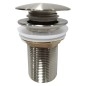 AURUM Click-Clack Washbasin Waste 5/4", en acier inoxydable brossé