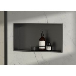 INSERTA niche de douche encastrée, 510x270 mm, acier inoxydable, anthracite