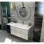 TREOS lavabo 146,6x51,3 cm, Rockstone, righjt, blanc mat TREOS lavabo 146,6x51,3 cm, Rockstone, righjt, blanc mat