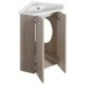 ZOJA Vanity Corner Unit 39x74x39cm, placage de chêne