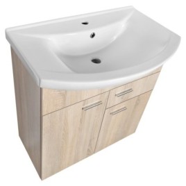 ZOJA Vanity Unité 71,5x74x34cm, placage de chêne