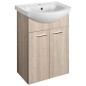 ZOJA Vanity Unité 50,5x74x30cm, placage de chêne