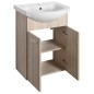 ZOJA Vanity Unité 50,5x74x30cm, placage de chêne