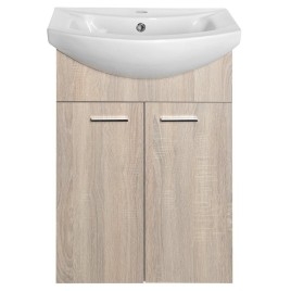 ZOJA Vanity Unité 50,5x74x30cm, placage de chêne