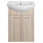 ZOJA Vanity Unité 50,5x74x30cm, placage de chêne