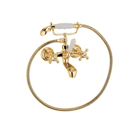 Kludi Adlon - Mitigeur de baignoire avec accessoires, doré 514414520