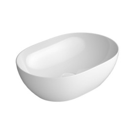 PURA comptoir lavabo en céramique 50x35cm, blanc ExtraGlaze