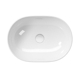 PURA comptoir lavabo en céramique 50x35cm, blanc ExtraGlaze