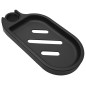 Support de plat pour douche barre de rail 25mm, ABS/noir mat