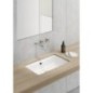 KUBE X lavabo en céramique 60x37cm, encastré, blanc ExtraGlaze KUBE X lavabo en céramique 60x37cm, encastré, blanc ExtraGlaze